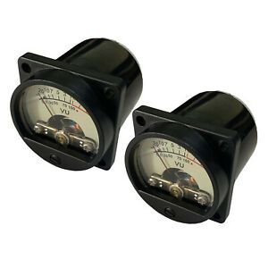 2pcs Analog VU Meter Panel Kit DB Warm Back Light Amplifier 500uA CQ-39W