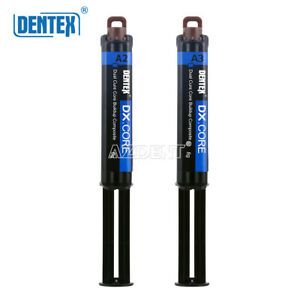 Dentex Dental Dual Cure Flowable Composite Resin Core Build Up Syringe A2/A3