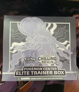Pokemon Center Exclusive Chilling Reign Shadow Rider Calyrex ETB SEALED 8 Packs