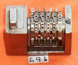WETTER | Reverse letterpress numbering machine | 691