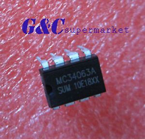 50PCS  IC MC34063 MC34063A REG BUCK BOOST INV 8-DIP ON NEW
