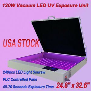 Tabletop Precise 24.8&#034;x 32.6&#034;120W Vacuum LED UV Exposure Unit for Screen Pinting