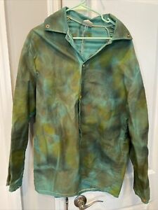 SINGER SAFETY WELDING JACKET/GREEN/LONG SLEEVE/L/100% COTTON