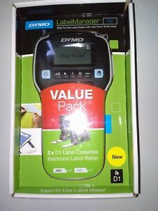 DYMO LabelManager 160 Easy-To-Use Label Maker Value Pack (2xD1 Label Cassettes)