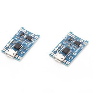 2PCS TP4056 5V 1A USB 18650 Lithium Battery Charger Board Protection Module Y CA