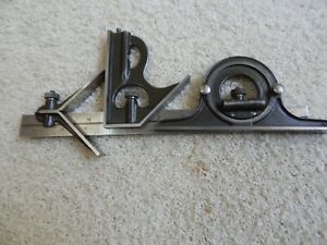 LUFKIN 4 Piece 12 Inch Combination Square pre-owned