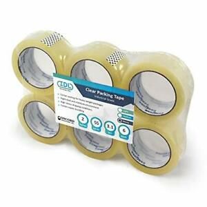 IDL Packaging Concord Packing Tape - 2&#034; x 3.1 mil x 55 Yards Clear Pack of 36...