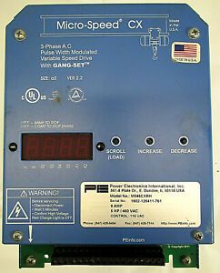 Power Micro Speed CX 3 Phase AC M546CXRH Frequency Drive~ For PARTS/ REPAIR