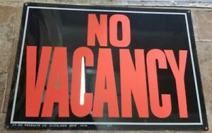 Metal Sign NO VACANCY made in USA