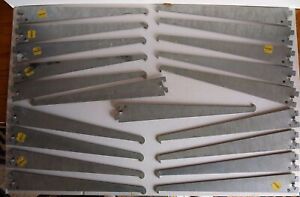 Shelf Brackets Steel For Single Slot Rails 12 3/4&#034; Lot of (54) Retail