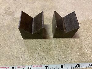 Milling V Block Tapped Machinist Toolmaker Work Holding Tool Unbranded Lot of 2