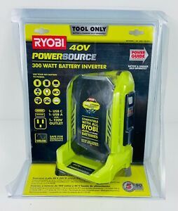 Ryobi 40V PowerSource 300 Watt Battery Inverter RYi300GB 1004-178-216