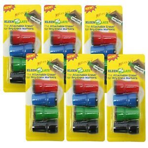 ERASER CAP DRY ERASE MRKRS 6PK