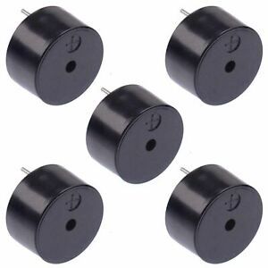 5 x 5V Piezo PCB Mount Buzzer 14x7.8mm