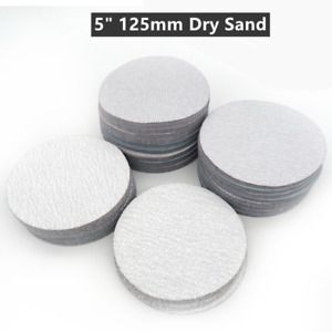 5 &#034; 125mm Hook and Loop Dry Abrasive Sanding Disc 60 - 1000 Grit Orbital Sander