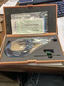 Mitutoyo 159-212 1-2&#034; Combimike Digital Outside Micrometer. .0001&#034;/.01mm. NEW!!