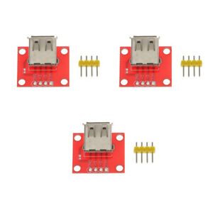 3x USB A Female Port Connector