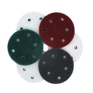 5in 125mm Hook &amp; Loop Sandpaper 6 Hole Scouring Pad Sanding Discs 240~800 Grit