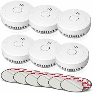 Ecoey Smoke Alarm Fire Detector with Photoelectric Technology and Low Battery...