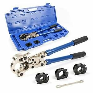 iCRIMP IWS-1632AF Copper Tube Fittings Crimping Tool with 1/2,3/4 and 1-inch Jaw