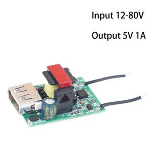 DC-DC Step Down Module 12V 24V 36V 48V 72V to 5V 1A USB  Isolated Power S LTjy
