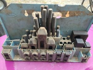 VTG AM20402-PL, CLAMP &amp; STEP BLOCK SET, 1/2” to 13” Studs,5/8” Thread, 48pcs