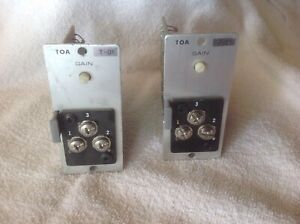 2 TOA INPUT MODULES T-01 as is