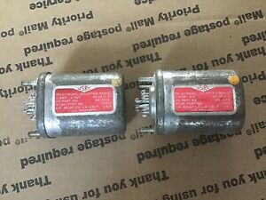Vintage USRC 3 Amp, 4PDT, Panel Mount, Sealed Relay, Lot Of 2
