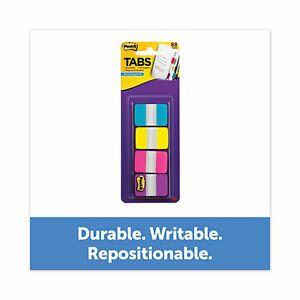 Post-It Tab,1&#034;x1.5&#039;&#039;,22 Tabs,Ast 70005179216 686-AYPV1IN  - 1 Each