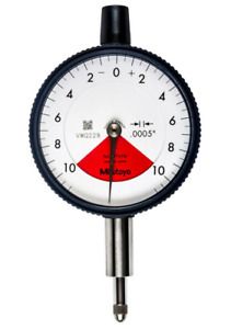Mitutoyo 2976TB Dial Indicator .0005 graduation .02&#034; range, 3/8 Stem, Flat Back