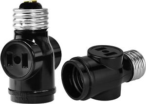 GE Polarized Handy Plug Light Bulb to Outlet Socket Adapter Convert Light 10Pack