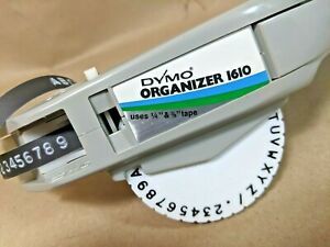 Vintage Dymo 1610 Label Maker 1/4&#034; &amp; 3/8&#034;