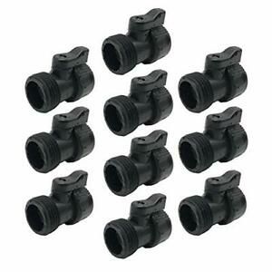 ALKARAMA 10 Pack Plastic Garden Hose Shut Off Valve Water Shutoff 10