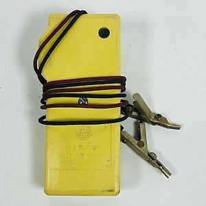 Vintage BELL SYSTEM TELEPHONE PROPERTY Yellow Phone Line Test Set Lineman Tool