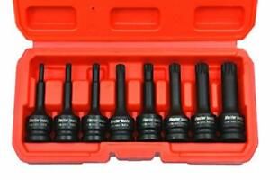 1/2&#034; Drive XZN Triple Square Spline Driver Impact Socket Set Cr-Mo Steel Metr...