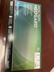 Ansell MicroFlex NeoGard Neoprene Examine 100 Gloves Medium C522