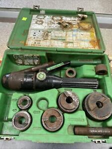 GREENLEE 7804SB / 7806SB Quick Draw Hydraulic Punch Driver Set Pre-Owned