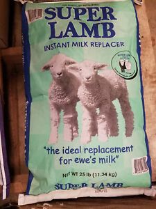 Super Lamb Milk Replacer 25 Pounds Baby Lambs Nutritious Vitamins