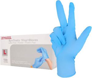Coyacool Gloves Disposable Latex Free, Disposable Gloves,Powder Free, 4 Mil Thic