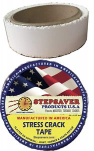 Stepsaver Products Self Adhesive Stress Crack Tape (1.25&#039;&#039; x 30&#039; Smooth...