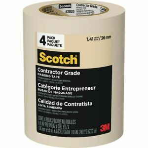 Scotch Painter&#039;s Tape 2020-36E 3M Scotch 1.41-Inch by 60.1 Yards (Pack of 4)