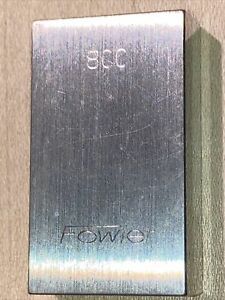 .800 Fowler Tangler steel gauge block