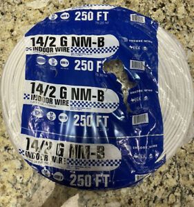 250 ft 14/2 NM-B WG With Ground Romex Wire Cable 250&#039; EWC 14 AWG
