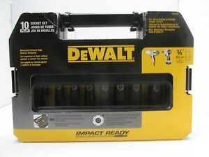 DeWalt DW22838 3/8&#034; Drive 10 Piece Impact Socket Set