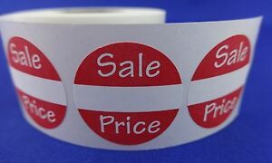 100 Sales Price Self-Adhesive Labels 1&#034; Stickers / Tags Retail Store Supplies