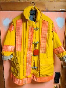 Vintage Morning Pride Fire Fighter Turnout Jacket size 46 38 length 30 sleeve