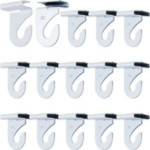 Aluminum Ceiling Hooks for Drop-Ceiling T-Bars Right and Left White Ceiling H...