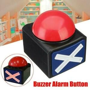 Game Answer Buzzer Alarm Button Sound Light + Red Light Party Quiz Buzzer Y5G0