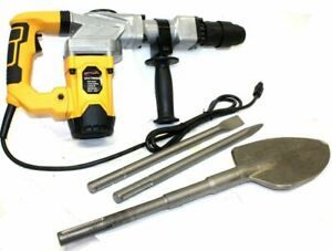 1300W SDS MAX ELECTRIC DEMOLITION HAMMER 4000 BPM 12A W/SDS-MAX SHOVEL &amp; CHISELS