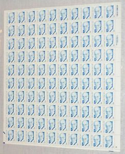 Paul Dudley White MD Cardiology 3 Postage Stamp Sheet of 100 3 3c Scott 2170